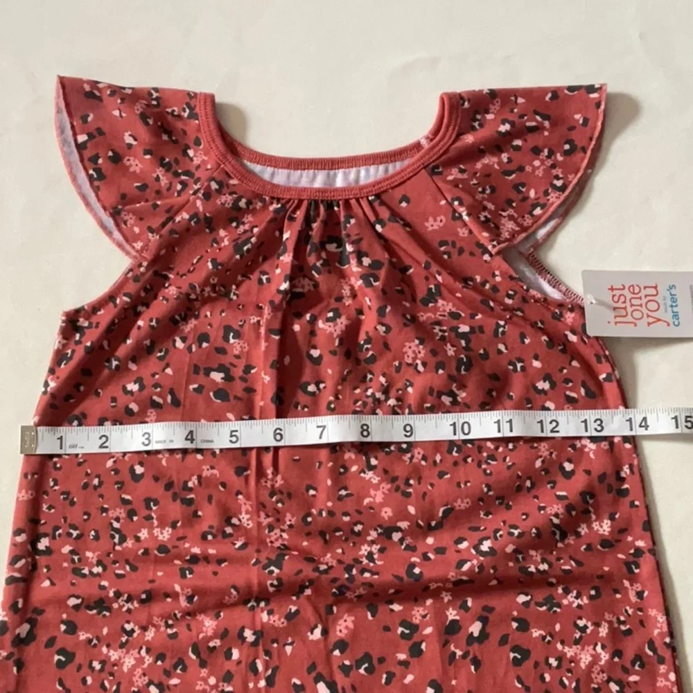 Carters Justice one you Girls pajama Dress Cat animal print size‎ 5